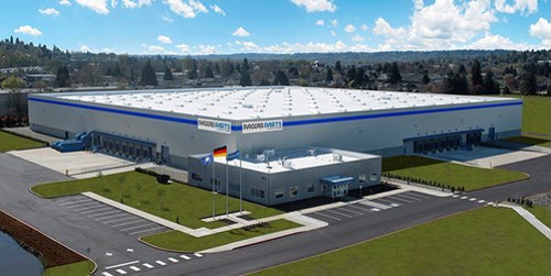 Parts Distribution Center in Massbach, Germany (Rendering)
