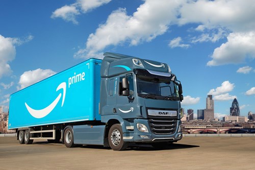 DAF CF Electric Truck for Amazon